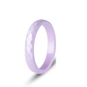 OAHLAN Gioielli alla Moda, Anelli in Ceramica Sfaccettati Personalizzati da 3mm in Viola, <span class=keywords><strong>Blu</strong></span>, Verde, Rosa e Bianco per Uomo e Donna, Fedi Nuziali all'Ingrosso - Product Image 3