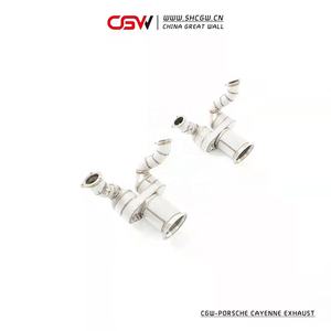 Silenciador de escape de alto desempenho, para porsche cayenne <span class=keywords><strong>3</strong></span>.0t com sensor opf/gpf e escudo de calor - Product Image 2