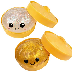Dumpling <b>Squishies</b> Glitter TPR Maltose <b>Squishy</b> Soft Toys Colorful Stress Balls Squeeze Toys Slow Rebound Stress Relief Toy - Product Image 4