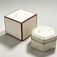 Boîte de rangement hexagonale en métal pour montres, personnalisable avec logo, portable, idéale pour l'emballage de montres - Vente en gros