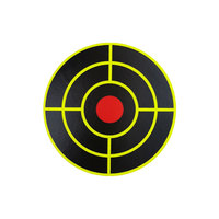 Autocollants de cibles de tir réactifs de 3 pouces, 100 autocollants fluorescents auto-adhésifs pour la chasse et l'entraînement