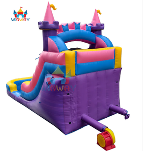 Nouveau toboggan aquatique gonflable Château de Princesse à double piste avec piscine pour les anniversaires et les locations de fêtes estivales des filles - Product Image 4
