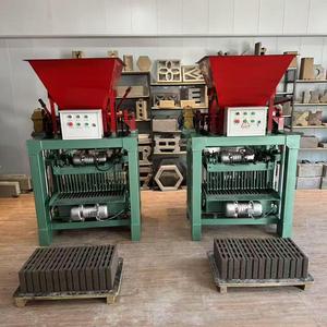 Línea de producción de maquinaria de fabricación de ladrillos de bloque de cemento 4-35B de alta calidad, máquina de fabricación de bloques de ladrillos huecos de hormigón - Product Image 1