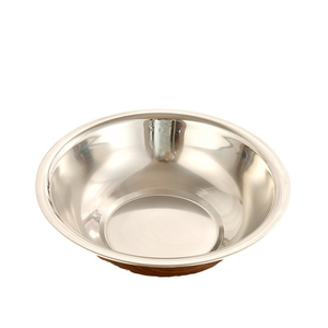 SFB98 806 Household Stainless Steel <b>Round</b> <b>Basin</b> Smooth Mirror Surface Rust‑Resistant Metal Bowl Washing Vegetables Marinating - Product Image 1