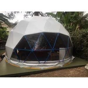 Bán sỉ kiểm phiếu lều 3-Trong Kho 6M Đường Kính Geo Dome Nhà Vải Glamping Rest Dome Lều