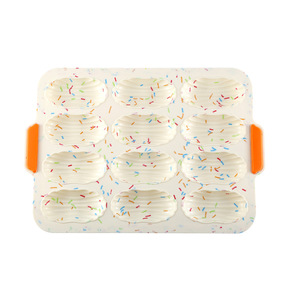 RAYBIN-<span class=keywords><strong>Molde</strong></span> <span class=keywords><strong>de</strong></span> silicona para hornear pasteles, antiadherente, para el hogar, <span class=keywords><strong>Pan</strong></span> francés, <span class=keywords><strong>hamburguesa</strong></span>, muffins, madeleine - Product Image 2