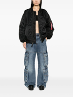 AQTQ Blouson Bomber Varsity en Satin pour Femme, Col Baseball, Entièrement Zippé, Ourlet Côtelé, Personnalisable avec Logo, Vente en Gros