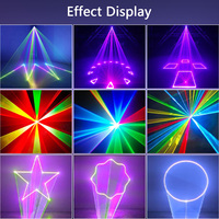 Línea de escaneo de haz RGB de alta potencia de 10W DMX512 Control ILDA animación de dibujos animados DJ anillo Led luz láser de boda para concierto de fiesta de discoteca