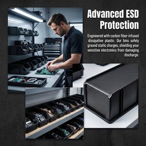 Precios Increíbles: Contenedores de Almacenamiento Seguros, Contenedores Uline, Bandejas Conductivas, Soporte para Contenedores de Basura, Bandeja ESD para IC - Product Image 6