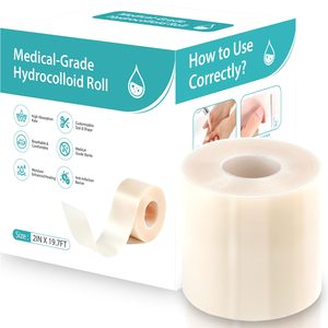Rollo de Hidrocoloide Mejorado para el Cuidado de Heridas, 5 cm x 16 pies, Parches Autoadhesivos para Todo Tipo de Piel y Adultos - Product Image 1