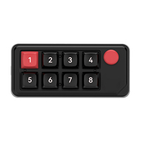 K815 RGB 8 Tombol Keypad Berkabel Hot Swap RGB Keyboard Mekanik Gaming Numerik Kecil Dengan Tombol Putar