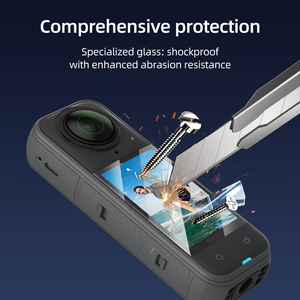 Telesin Nouveautés Accessoires pour caméra <span class=keywords><strong>d</strong></span>'<span class=keywords><strong>action</strong></span> pour Insta360 X5 X4 Protection <span class=keywords><strong>d</strong></span>'écran anti-traces de doigts haute compatibilité <span class=keywords><strong>Film</strong></span> trempé HD - Product Image 5