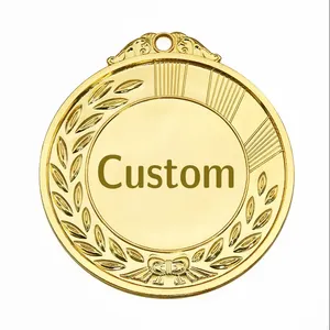 Factory custom medallions blank metal russian sport medal