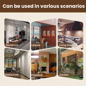 Pannello Murale <span class=keywords><strong>in</strong></span> PU Effetto Ardesia, Rivestimento <span class=keywords><strong>in</strong></span> Finta Pietra Impermeabile <span class=keywords><strong>per</strong></span> Bagno e <span class=keywords><strong>Cucina</strong></span> - Product Image 4