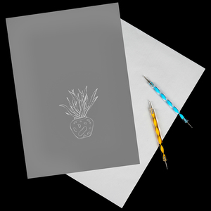 50 sheets đen A4 Carbon chuyển giấy <span class=keywords><strong>Graphite</strong></span> DIY chế biến gỗ vải với bút cho DIY dự án - Product Image 2