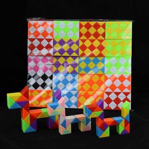 24 블록 스네이크 큐브 퍼즐 트위스트 장난감 어린이 감각 장난감 두뇌 자극 조용한 장난감 매직 스네이크 큐브 - Product Image 4