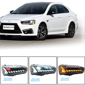 WINAUTO Đèn Pha LED Bộ Phận Giảm Chấn Xe Hơi Đèn Pha Cho Mitsubishi ASX Sport <span class=keywords><strong>Lancer</strong></span> 2008 ~ 2018y Đèn Pha <span class=keywords><strong>DRL</strong></span> - Product Image 2