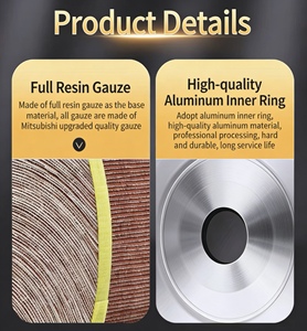 แผ่นขัดกระดาษทรายแบบหนา 30 มม. ชนิดหัวจับสำหรับขัดเงา ขัดโลหะ กำจัดสนิม ขัดรอยเชื่อม OEM - Product Image 3