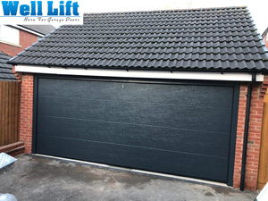 Vente en gros de portes de <span class=keywords><strong>garage</strong></span> sectionnelles modernes contemporaines en acier aluminium étanche résidentiel pour maisons Vente en gros - Product Image 3