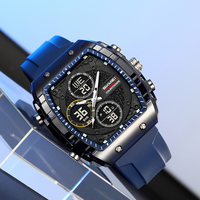 SKMEI 2602 Luxuriöse Neue Design Dual-Zeit Chronograph mit Alarm Modische Digitale Wasserdichte 5BAR Sportuhr mit Nylonarmband
