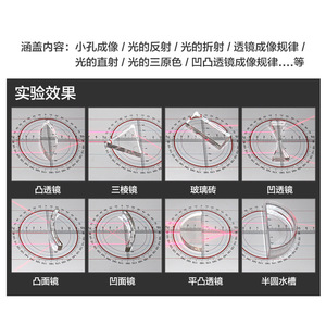Junior High School <b>Physics</b> Optics Experiment Kit, Grade 8 Optics Experiment Box, Optical Bench, Pinhole Imaging, Concave and - Product Image 4