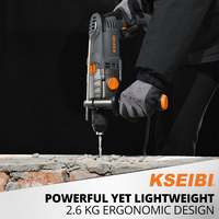 Perceuse à percussion KSEIBI, ensemble combiné multifonction, kit d'outils électriques, coffret blindé