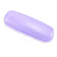 Vente en gros de boîte de lunettes de lecture transparente la plus récente à la mode emballage simple étui à lunettes coloré personnalisé en plastique portable