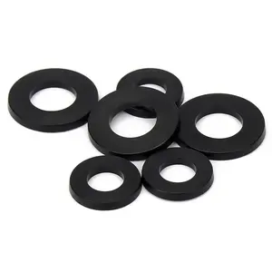 Countersunk material plastic Nylon m5 black flat washer for heavy industry