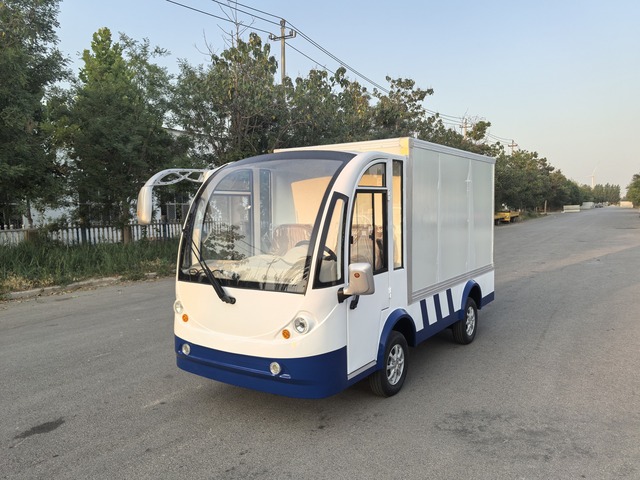 White 2 Seat 48V CE Certified Electric Mini Truck with Big Cargo Box and 70-90km Range