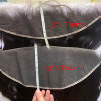 Meilleures ventes en gros : Lots de cheveux vierges lisses, fermeture frontale en dentelle, cheveux humains brésiliens 13x4 13x6 HD pour femmes noires