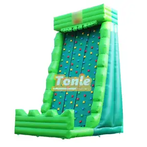 आउटडोर इनडोर के लिए 33ft inflatable रॉक क्लाइम्बिंग दीवार खेल पार्टी किराया