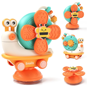 <span class=keywords><strong>Chaise</strong></span> <span class=keywords><strong>haute</strong></span> <span class=keywords><strong>jouet</strong></span> coulissant bébé rampant escargot Spinner enfants <span class=keywords><strong>ventouse</strong></span> salle de bain <span class=keywords><strong>jouet</strong></span> détachable filature moulin à vent bébé jouets - Product Image 1