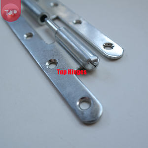 Charnières en acier S11025 SN à tête large pour portes intérieures, 4 trous, pointe à bille grande, pour salle de bain et cuisine, finition zinc blanc - Product Image 3