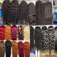Pelucas de encaje sin pegamento listas para usar, cabello humano virgen vietnamita 100% rizado, pre-arrancadas y pre-cortadas, encaje HD 13x4 13x6