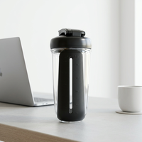 Bouteille d'eau en plastique sans BPA FX Factory, best-seller, 400 ml, shaker, gourde de sport pour la gym