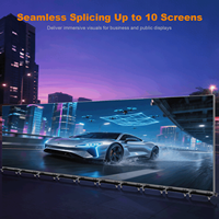 Afficheur LED P1.86 pliable avec système Android et CMS gratuit, écran publicitaire intérieur pour centres commerciaux et expositions