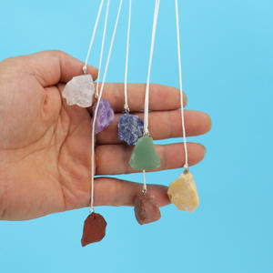 <span class=keywords><strong>Boho</strong></span> <span class=keywords><strong>Chic</strong></span> cristallo grezzo quarzo campanelli a vento appendiabiti per la <span class=keywords><strong>casa</strong></span> e giardino Sun Catcher fatto a mano per il tuo stile unico - Product Image 2