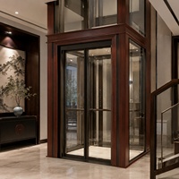 Ascenseur vertical d'observation pour usage domestique certifié CE, cabine en verre sur mesure à vue panoramique pour villa de luxe