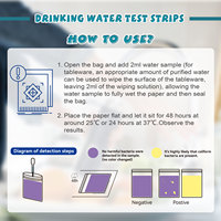 Kit complet de test d'eau 17 paramètres, test bactérien et bandelettes de test d'eau 16-en-1 pour l'analyse de la qualité de l'eau potable, de l'eau de puits et de l'eau du robinet