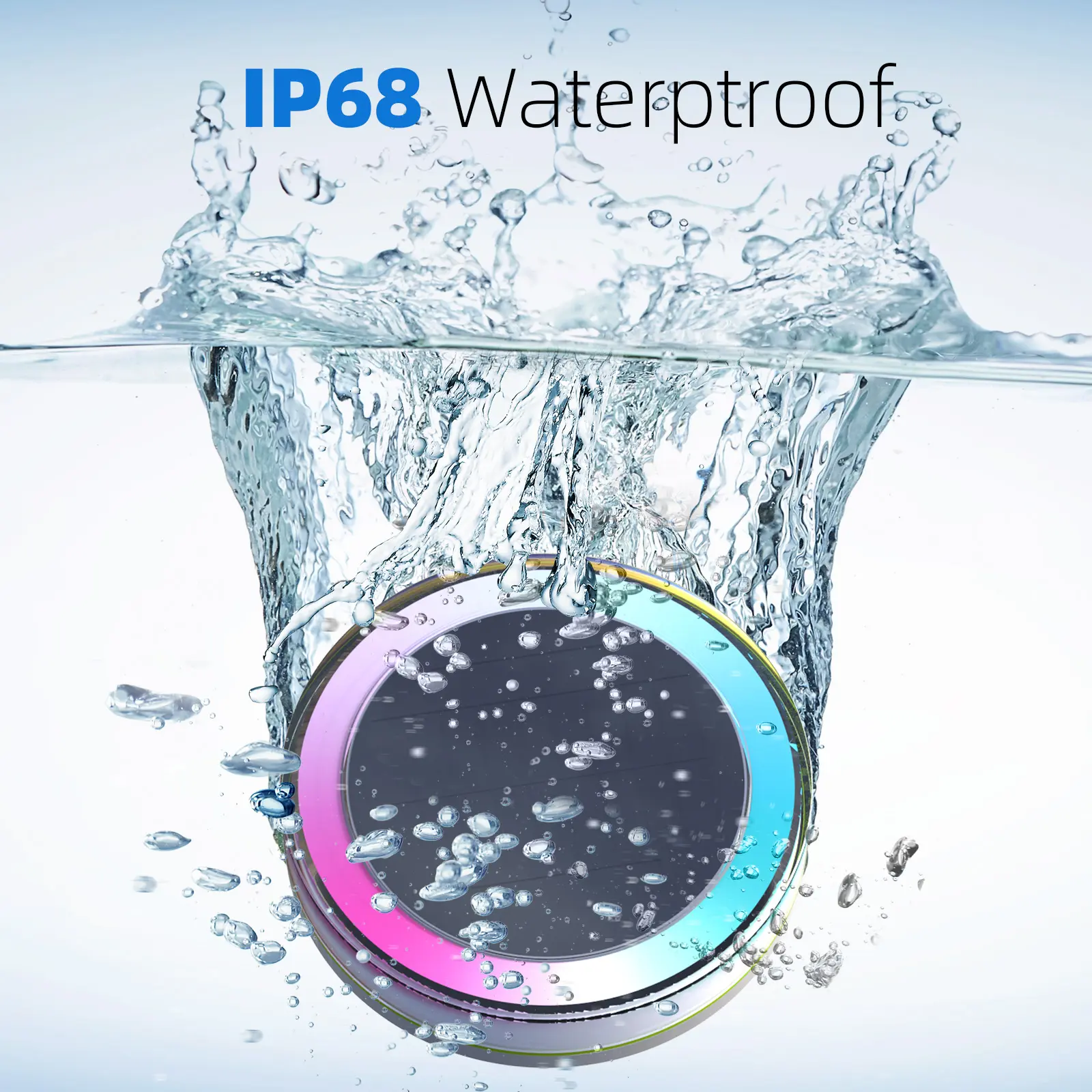 พลังงานแสงอาทิตย์ไฟสระว่ายน้ำลอยไฟสระว่ายน้ำที่มีสีสัน IP68น้ำพุโคมไฟลอยน้ำบ่อแสง