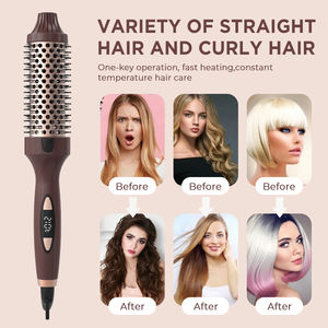 <span class=keywords><strong>Brosse</strong></span> ronde <span class=keywords><strong>chauffante</strong></span> 3 en 1, <span class=keywords><strong>brosse</strong></span> à <span class=keywords><strong>cheveux</strong></span> ionique pour boucler, <span class=keywords><strong>brosse</strong></span> ronde thermique infrarouge pour femmes - Product Image 2
