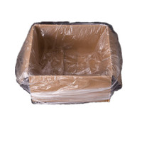 Sacs PE à fond carré personnalisés, transparents et étanches, pour l'élevage de crevettes, le transport de fruits de mer vivants et l'emballage de produits aquatiques.