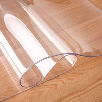 1mm 2mm 3mm Transparent Transparent PVC Film Transparent PVC Membrane Ménage Tapis de Table