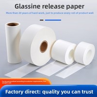 Papier Glassine recyclable 60g translucide, résistant aux hautes températures, anti-usure, laminé à l'huile de silicone, pour applications chimiques