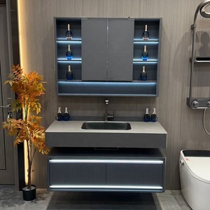 Nuovo progetto del Medio Oriente mobile bagno mobile lavaggio <span class=keywords><strong>per</strong></span> il commercio all'ingrosso <span class=keywords><strong>specchio</strong></span> bagno bagno piccolo mobile da bagno - Product Image 2