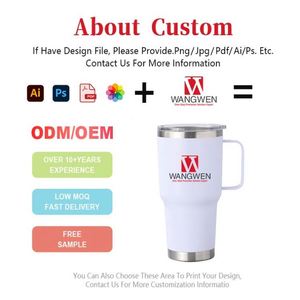 พิมพ์โลโก้ตามสั่ง แก้วน้ำเก็บความร้อนสุญญากาศเคลือบผง ขนาด 20 ออนซ์ และ 30 ออนซ์ แก้วน้ำสแตนเลสแบบพกพา - Product Image 3