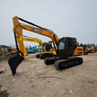 Excavatrice d'occasion de haute qualité de marque chinoise Sany135c, moteur Isuzu, moteur PLC, boîte de vitesses, pompe, hydraulique Kawasaki, roulement, 13,5 tonnes