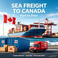 Agent maritime Chine-Canada LCL FCL : Service complet avec livraison à domicile par coursier (DDU, DDP)