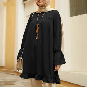 Chemises ethniques pour femmes, manches à revers multicolores, ourlet irrégulier, bon marché, collection - Product Image 1