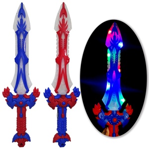 Produit phare 2026 : Épée rotative lumineuse populaire avec lumières rouges et bleues, <span class=keywords><strong>jouet</strong></span> <span class=keywords><strong>sabre</strong></span> <span class=keywords><strong>laser</strong></span> clignotant en plastique - Product Image 1